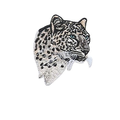gestickte aufnäher 3 stücke Leopard Tiger Löwe Wolf Stickerei Eisen Auf Patches for Kleidung Applique DIY Hut Mantel Kleid Zubehör Tuch Aufkleber tier(01 leopard) von DSFIHJO