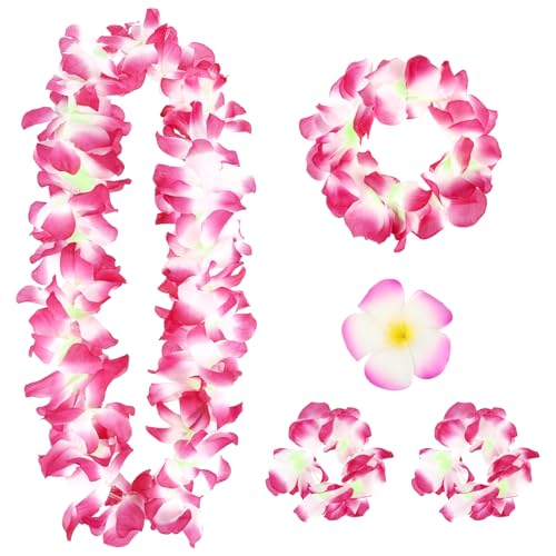 DSLSQD 5 Stück Hawaii Blumenkette Set,Hawaii Kette Blumen Girlanden,Tropischen Hawaiianischen Luau Blumen Lei,Grasrock Blumenkette Deko,für Hawaii Strand Party Cheerleading Karnevals Geburtstag DSLSQD 5 Stück Hawaii Blumenkette Set,Hawaii Kette Blumen Girlanden,Tropischen Hawaiianischen Luau Blumen Lei,Grasrock Blumenkette Deko,für Hawaii Strand Party Cheerleading Karnevals Geburtstag von DSLSQD