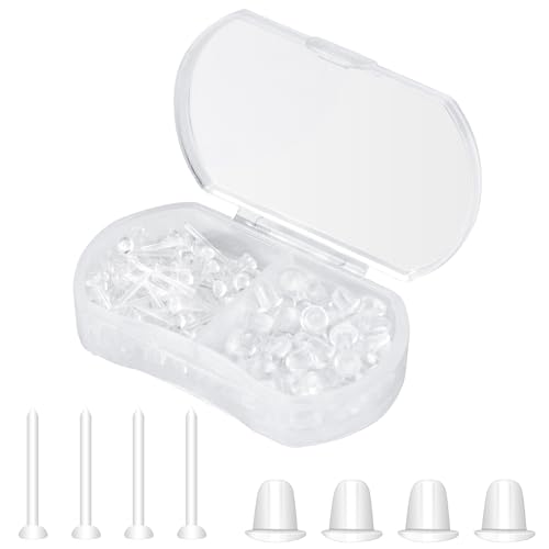 Kunststoff-Ohrringe, klare Ohrringe für Sport für Ohr, transparenter Piercing-Schmuck, Silikon-Sport-Ohrringe für Heimwerker, Kunststoff-Ohrringe für Chirurgie Kunststoff-Ohrringe, klare Ohrringe für Sport für Ohr, transparenter Piercing-Schmuck, Silikon-Sport-Ohrringe für Heimwerker, Kunststoff-Ohrringe für Chirurgie von DSOMHZ