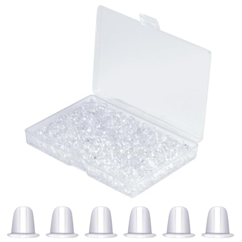 Ohrring-Verschlüsse, Ohrring-Verschlüsse, Ersatz für hängende Ohren, Gummi für Nähte/schwere Ohrringe, Gummi für Fischhaken-Ohrringe, Durchmesser 4 mm, 1200 Stück von DSOMHZ