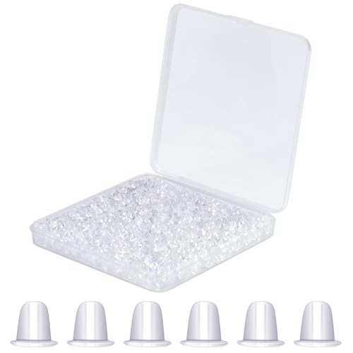 Ohrring-Verschlüsse, Ohrring-Verschlüsse, Ersatz für hängende Ohren, Gummi für Nähte/schwere Ohrringe, Gummi für Fischhaken-Ohrringe, Durchmesser 4 mm, 2000 Stück von DSOMHZ