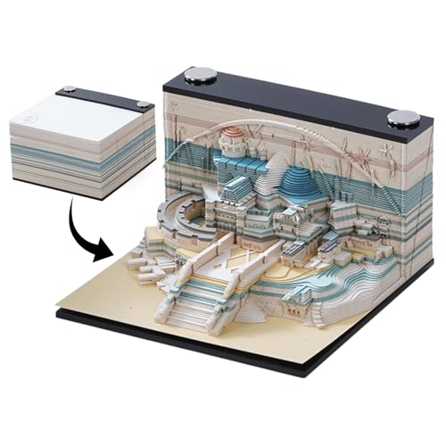 3D-Notizblock, Manor-Notizblock, 3D-Notizblock, Papierkunstschloss, Abreißbares Manor-Skulptur, kreative 3D-Papierskulptur, Schloss-Haftnotizen, geeignet für Einweihungsgeschenk, 3D-Notizblock, Manor-Notizblock, 3D-Notizblock, Papierkunstschloss, Abreißbares Manor-Skulptur, kreative 3D-Papierskulptur, Schloss-Haftnotizen, geeignet für Einweihungsgeschenk, von DSOPV