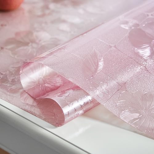 Transparente Tischfolie Texture Blütenform Tischschutz mit Blumen Bedruckt Dicke 1mm Schutzfolie abwischbar PVC Tischdecken rutschfeste,Durchsichtige Schreibtisch,Tischmatte Ölbeständig (A,70x150cm) Transparente Tischfolie Texture Blütenform Tischschutz mit Blumen Bedruckt Dicke 1mm Schutzfolie abwischbar PVC Tischdecken rutschfeste,Durchsichtige Schreibtisch,Tischmatte Ölbeständig (A,70x150cm) von DSWZLQDXB