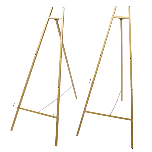 DSYOGX Staffelei Gold, 2 Stück Eisen Staffelei Hochzeit Einstellbare Anzeigewinkel Stativ Ständer Fotos Posteranzeige für Hochzeiten, Geschäfte, Einkaufszentren DSYOGX Staffelei Gold, 2 Stück Eisen Staffelei Hochzeit Einstellbare Anzeigewinkel Stativ Ständer Fotos Posteranzeige für Hochzeiten, Geschäfte, Einkaufszentren von DSYOGX