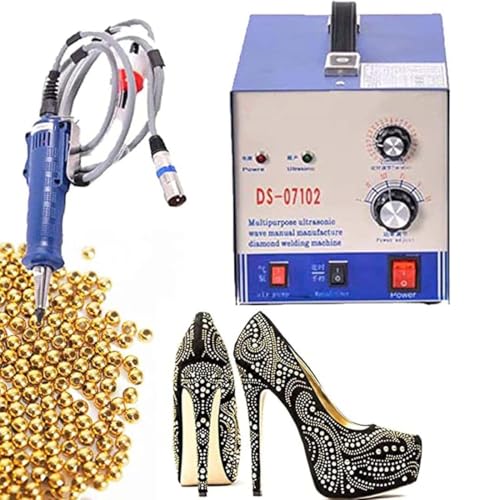 DSYYNAY Ultraschall-Fixiermaschine für Diamanten und Perlen, 300 W, 80 Stück/Min. Glasapplikator für DIY-Perlen, effiziente Einlagen und Druckbefestigung von DSYYNAY