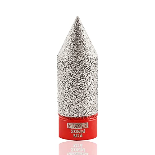 DT-DIATOOL Diamant-Fasen-Finger-Bit zum Abschrägen, Vergrößern, Trimmen, vorhandene Löcher von Porzellan, Keramikfliesen, Granit, Marmorstein, Durchmesser 20 mm, M14-Gewinde DT-DIATOOL Diamant-Fasen-Finger-Bit zum Abschrägen, Vergrößern, Trimmen, vorhandene Löcher von Porzellan, Keramikfliesen, Granit, Marmorstein, Durchmesser 20 mm, M14-Gewinde von DT-DIATOOL
