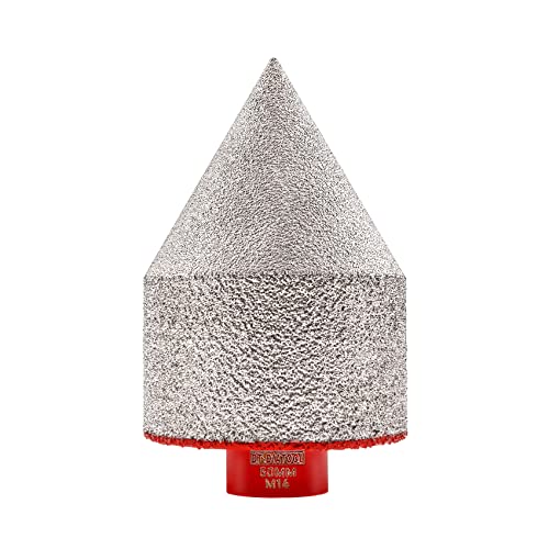 DT-DIATOOL Diamant-Fasen-Finger-Bit zum Abschrägen, Vergrößern, Trimmen, vorhandene Löcher von Porzellan, Keramikfliesen, Granit, Marmorstein, Durchmesser 50 mm, M14-Gewinde DT-DIATOOL Diamant-Fasen-Finger-Bit zum Abschrägen, Vergrößern, Trimmen, vorhandene Löcher von Porzellan, Keramikfliesen, Granit, Marmorstein, Durchmesser 50 mm, M14-Gewinde von DT-DIATOOL