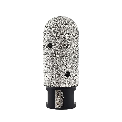 DT-DIATOOL Diamant-Fingerfräs-Bit, 25 mm, Vergrößerung vorhandener Löcher von Porzellan, Fliesen, Marmor, Arbeitsplatte, Diamantfliesen-Bit für 5/8-Zoll-11 Winkelschleifer DT-DIATOOL Diamant-Fingerfräs-Bit, 25 mm, Vergrößerung vorhandener Löcher von Porzellan, Fliesen, Marmor, Arbeitsplatte, Diamantfliesen-Bit für 5/8-Zoll-11 Winkelschleifer von DT-DIATOOL