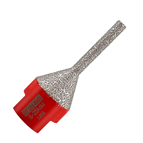 DT-DIATOOL Diamant-Fingerfräsbohrer für Fliesenschleifer, Vergrößerung, Polierloch auf Porzellan, Keramik, Granit, Marmor, Arbeitsplatte, Durchmesser 6-25 mm, M14 Gewinde DT-DIATOOL Diamant-Fingerfräsbohrer für Fliesenschleifer, Vergrößerung, Polierloch auf Porzellan, Keramik, Granit, Marmor, Arbeitsplatte, Durchmesser 6-25 mm, M14 Gewinde von DT-DIATOOL