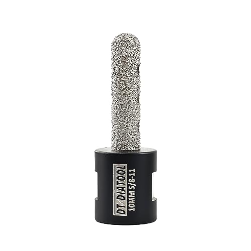 DT-DIATOOL Diamant-Fingerfräser, 10 mm, Vergrößerung vorhandener Löcher von Porzellan, Fliesen, Marmor, Arbeitsplatte, Diamantfliesen-Bit für 5/8-Zoll-11 Winkelschleifer DT-DIATOOL Diamant-Fingerfräser, 10 mm, Vergrößerung vorhandener Löcher von Porzellan, Fliesen, Marmor, Arbeitsplatte, Diamantfliesen-Bit für 5/8-Zoll-11 Winkelschleifer von DT-DIATOOL