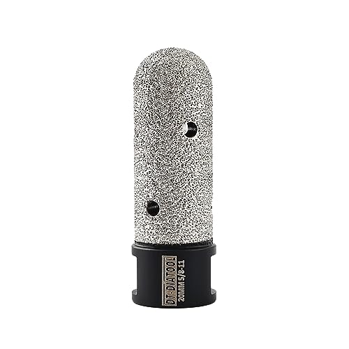 DT-DIATOOL Diamant-Fingerfräser, 20 mm, Vergrößerung vorhandener Löcher von Porzellan, Fliesen, Marmor, Arbeitsplatte, Diamantfliesen-Bit für 5/8-Zoll-11 Winkelschleifer DT-DIATOOL Diamant-Fingerfräser, 20 mm, Vergrößerung vorhandener Löcher von Porzellan, Fliesen, Marmor, Arbeitsplatte, Diamantfliesen-Bit für 5/8-Zoll-11 Winkelschleifer von DT-DIATOOL