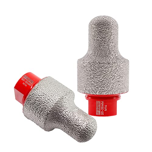 DT-DIATOOL Diamant-Fingerfräser Ø 10mm bis 25mm zum Vergrößern Abschrägen Formen bestehender Löcher von Porzellan, Fliesen, Hartkeramik, Granit, Marmor, mit M14 Gewinde DT-DIATOOL Diamant-Fingerfräser Ø 10mm bis 25mm zum Vergrößern Abschrägen Formen bestehender Löcher von Porzellan, Fliesen, Hartkeramik, Granit, Marmor, mit M14 Gewinde von DT-DIATOOL