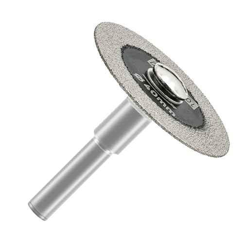 DT-DIATOOL Diamant-Glas-Trennscheibe, 1 Stück 40mm Mini-Diamant-Sägeblätter mit 6mm Schaft für Fliesen, Keramik, Porzellan, Marmor, Granit, Kunststein auf Bohrmaschine DT-DIATOOL Diamant-Glas-Trennscheibe, 1 Stück 40mm Mini-Diamant-Sägeblätter mit 6mm Schaft für Fliesen, Keramik, Porzellan, Marmor, Granit, Kunststein auf Bohrmaschine von DT-DIATOOL