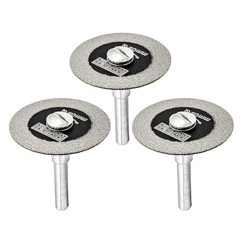 DT-DIATOOL Diamant-Glas-Trennscheibe, 3 Stück 40mm Mini-Diamant-Sägeblätter mit 6mm Schaft für Fliesen, Keramik, Porzellan, Marmor, Granit, Kunststein auf Bohrmaschine DT-DIATOOL Diamant-Glas-Trennscheibe, 3 Stück 40mm Mini-Diamant-Sägeblätter mit 6mm Schaft für Fliesen, Keramik, Porzellan, Marmor, Granit, Kunststein auf Bohrmaschine von DT-DIATOOL