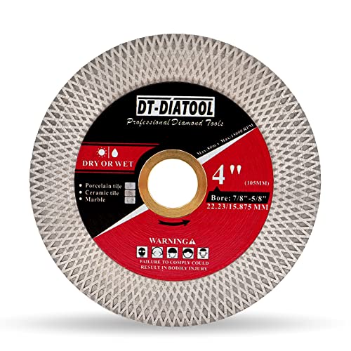 DT-DIATOOL Diamant-Trennscheibe 105mm x 22.23mm - für Porzellan, Fliesen, Keramik, Marmor Diamantscheibe 105mm für Schleifer DT-DIATOOL Diamant-Trennscheibe 105mm x 22.23mm - für Porzellan, Fliesen, Keramik, Marmor Diamantscheibe 105mm für Schleifer von DT-DIATOOL