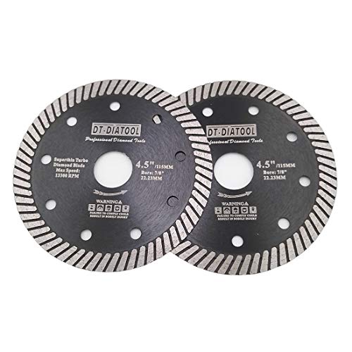 DT-DIATOOL Diamant Trennscheibe 2 Stücke 115 mm x 22,23 mm Super Dünn Sägeblatt für Porzellan Fliesen Marmor Keramik Granit DT-DIATOOL Diamant Trennscheibe 2 Stücke 115 mm x 22,23 mm Super Dünn Sägeblatt für Porzellan Fliesen Marmor Keramik Granit von DT-DIATOOL