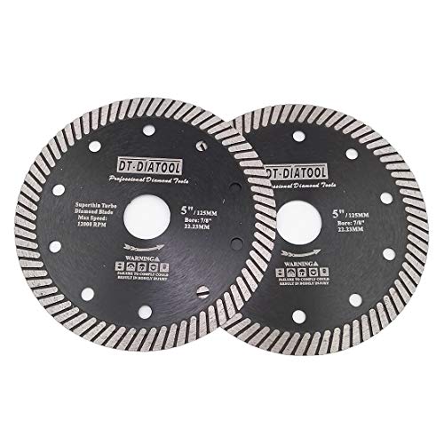 DT-DIATOOL Diamant Trennscheibe 2 Stücke 125 mm x 22,23 mm Super Dünn Sägeblatt für Porzellan Fliesen Marmor Keramik Granit DT-DIATOOL Diamant Trennscheibe 2 Stücke 125 mm x 22,23 mm Super Dünn Sägeblatt für Porzellan Fliesen Marmor Keramik Granit von DT-DIATOOL