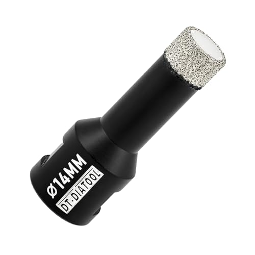 DT-DIATOOL Diamantbohrkrone 14mm Vakuumgeschweißt Lochsäge zum Trockenbohren Fliesen Porzellan Marmor Keramik Granit DT-DIATOOL Diamantbohrkrone 14mm Vakuumgeschweißt Lochsäge zum Trockenbohren Fliesen Porzellan Marmor Keramik Granit von DT-DIATOOL