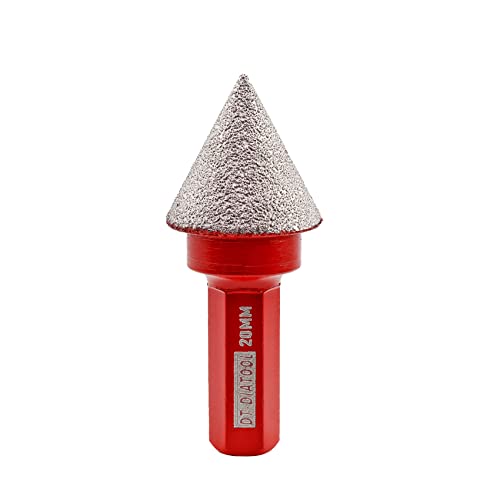 DT-DIATOOL Diamantfasen-Bits 20 mm mit Sechskantschaft zur Vergrößerung und Formgebung vorhandener Löcher von Marmor-Feinsteinzeugfliesen DT-DIATOOL Diamantfasen-Bits 20 mm mit Sechskantschaft zur Vergrößerung und Formgebung vorhandener Löcher von Marmor-Feinsteinzeugfliesen von DT-DIATOOL