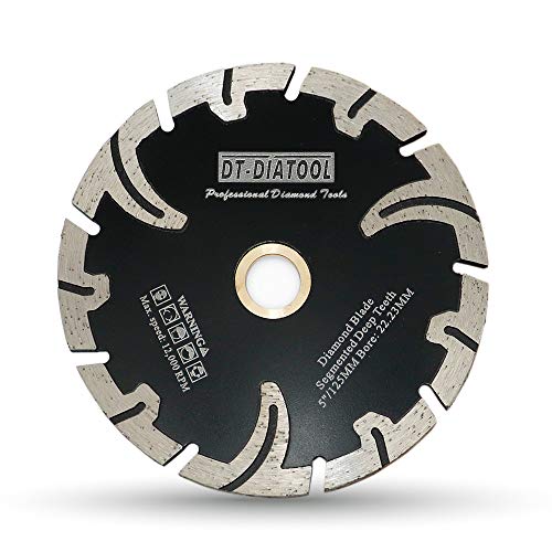 DT-DIATOOL Diamantklinge 5 Zoll für Granitstein Beton Marmor Heißgepresste Trennscheibe mit T-Schutzsegment DT-DIATOOL Diamantklinge 5 Zoll für Granitstein Beton Marmor Heißgepresste Trennscheibe mit T-Schutzsegment von DT-DIATOOL