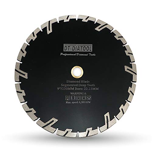 DT-DIATOOL Diamantsägeblatt mit tiefen Zähnen 9" / 230mm zum Schneiden von Granit Stein Marmor Beton DT-DIATOOL Diamantsägeblatt mit tiefen Zähnen 9" / 230mm zum Schneiden von Granit Stein Marmor Beton von DT-DIATOOL