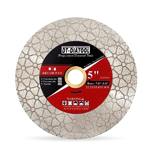 DT-DIATOOL Diamanttrennscheibe 125mm für Porzellan Fliesen Keramik Marmor Kunststeinzeug Kante Schleifen Trennscheibe DT-DIATOOL Diamanttrennscheibe 125mm für Porzellan Fliesen Keramik Marmor Kunststeinzeug Kante Schleifen Trennscheibe von DT-DIATOOL
