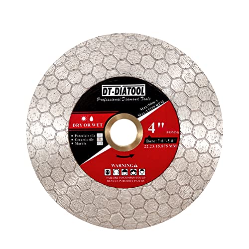 DT-DIATOOL Fliesen Diamantscheibe 105mm für Porzellan-Fliesen Keramik Fliesen Marmor Kunststein Schneiden und Kantenschleifen-Diamantsägeblatt DT-DIATOOL Fliesen Diamantscheibe 105mm für Porzellan-Fliesen Keramik Fliesen Marmor Kunststein Schneiden und Kantenschleifen-Diamantsägeblatt von DT-DIATOOL