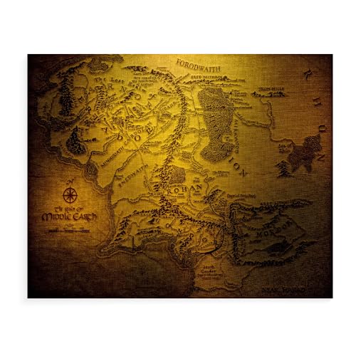 DTASSVEW DIY Ölgemälde-Kit für Anfänger und Erwachsene, Der Herr Der Ringe Malen nach Zahlen Landschaftsbilder Kunsthandwerk für Heimdekoration Serie Poster-D145 -Mehrere Größen von DTASSVEW