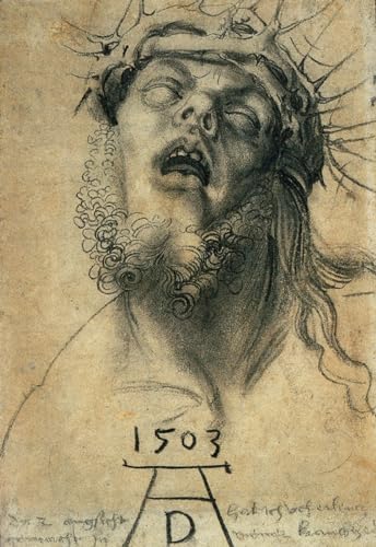 DTAUPREB Albrecht Dürer Selbstporträt als toter Christus Malen nach Zahlen für Anfänger DIY-Ölgemälde-Set Leinwand-Geschenk von DTAUPREB