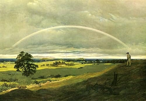 DTAUPREB Caspar David Friedrich Landschaft mit Regenbogen Malen nach Zahlen für Anfänger DIY Ölgemälde Kits Leinwand Geschenk DTAUPREB Caspar David Friedrich Landschaft mit Regenbogen Malen nach Zahlen für Anfänger DIY Ölgemälde Kits Leinwand Geschenk von DTAUPREB