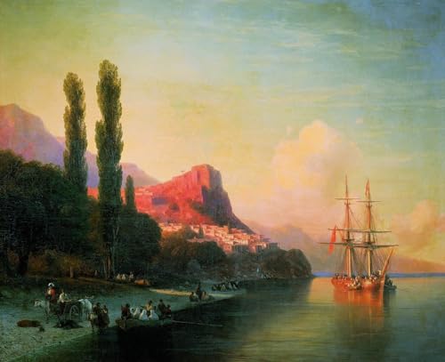 DTAUPREB DIY Ölgemälde für Erwachsene Kinder Schiff Malen nach Zahlen Zeichnung auf Leinwand Art Decor Ivan Aivazovsky DTAUPREB DIY Ölgemälde für Erwachsene Kinder Schiff Malen nach Zahlen Zeichnung auf Leinwand Art Decor Ivan Aivazovsky von DTAUPREB