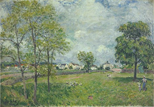 DTAUPREB DIY Ölgemälde für Erwachsene und Kinder Alfred Sisley Ansicht des Dorfes Malen nach Zahlen Zeichnung auf Leinwand Kunstdekor DTAUPREB DIY Ölgemälde für Erwachsene und Kinder Alfred Sisley Ansicht des Dorfes Malen nach Zahlen Zeichnung auf Leinwand Kunstdekor von DTAUPREB
