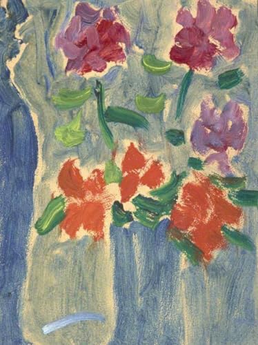 DTAUPREB DIY Ölgemälde für Erwachsene und Kinder Blumen in einer Vase Malen nach Zahlen mit Pinseln und Acrylpigment auf Leinwand von DTAUPREB