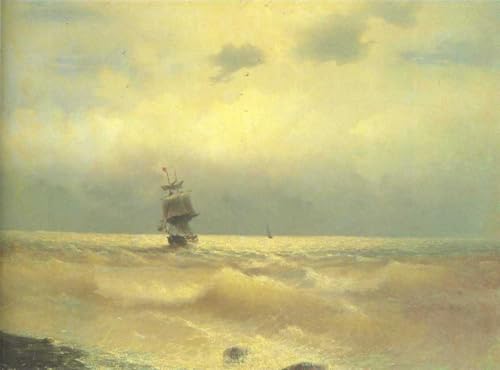DTAUPREB DIY Ölgemälde für Erwachsene und Kinder Schiff in Küstennähe Malen nach Zahlen Zeichnung auf Leinwand Kunstdekor Ivan Aivazovsky DTAUPREB DIY Ölgemälde für Erwachsene und Kinder Schiff in Küstennähe Malen nach Zahlen Zeichnung auf Leinwand Kunstdekor Ivan Aivazovsky von DTAUPREB