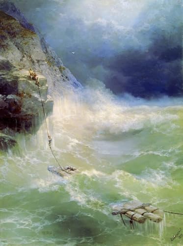 DTAUPREB DIY-Ölgemälde für Erwachsene und Kinder Surf-Malen nach Zahlen mit Pinseln und Acrylpigmenten auf Leinwand Ivan Aivazovsky DTAUPREB DIY-Ölgemälde für Erwachsene und Kinder Surf-Malen nach Zahlen mit Pinseln und Acrylpigmenten auf Leinwand Ivan Aivazovsky von DTAUPREB