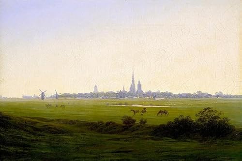 Malen-nach-Zahlen-Set Landschaft Caspar David Friedrich DIY-Ölgemälde-Set Malen nach Zahlen Zeichnen auf Leinwand Kunst Heimdekoration Geschenke von DTAUPREB