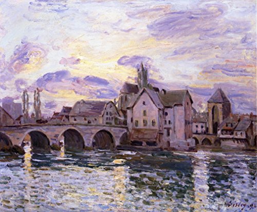 DTAUPREB Malen nach Zahlen Sets Brücke bei Sonnenuntergang Alfred Sisley DIY Ölgemälde nach Zahlen Sets auf Leinwand Dekoration DTAUPREB Malen nach Zahlen Sets Brücke bei Sonnenuntergang Alfred Sisley DIY Ölgemälde nach Zahlen Sets auf Leinwand Dekoration von DTAUPREB