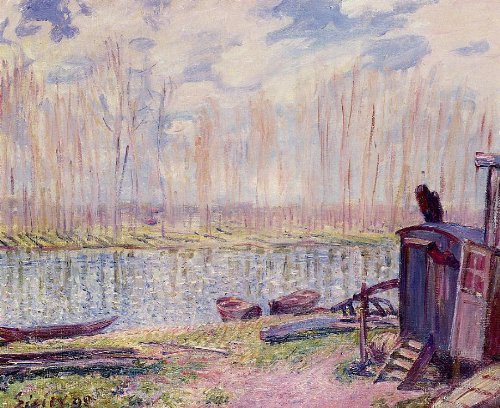 DTAUPREB Malen nach Zahlen Sets Ufer des Loing Alfred Sisley DIY Ölgemälde nach Zahlen Sets auf Leinwand Dekoration DTAUPREB Malen nach Zahlen Sets Ufer des Loing Alfred Sisley DIY Ölgemälde nach Zahlen Sets auf Leinwand Dekoration von DTAUPREB
