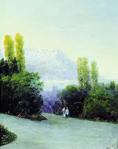 DTAUPREB Malen nach Zahlen-Sets für Anfänger Landschaft DIY-Ölgemälde auf Leinwand mit Pinseln Acrylpigment Ivan Aivazovsky von DTAUPREB