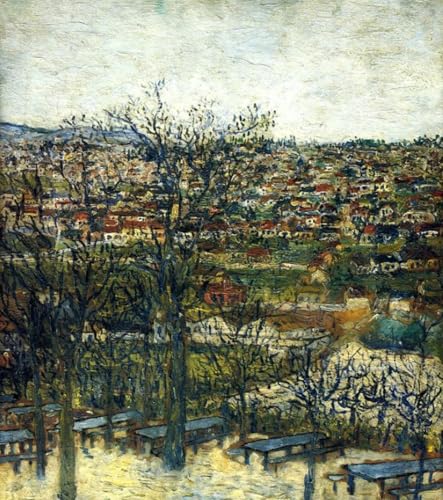 DTAUPREB Malen nach Zahlen-Sets für Anfänger Landschaft DIY-Ölgemälde auf Leinwand mit Pinseln Acrylpigment von DTAUPREB
