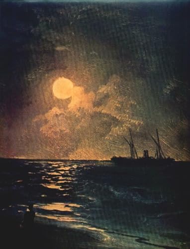 DTAUPREB Malen nach Zahlen-Sets für Anfänger Mondnacht DIY-Ölgemälde auf Leinwand mit Pinseln Acrylpigment Ivan Aivazovsky DTAUPREB Malen nach Zahlen-Sets für Anfänger Mondnacht DIY-Ölgemälde auf Leinwand mit Pinseln Acrylpigment Ivan Aivazovsky von DTAUPREB