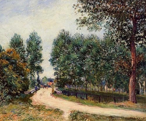 DTAUPREB Malen nach Zahlen Sets für Erwachsene Alfred Sisley Path DIY Ölgemälde auf Leinwand mit Pinseln Acryl DTAUPREB Malen nach Zahlen Sets für Erwachsene Alfred Sisley Path DIY Ölgemälde auf Leinwand mit Pinseln Acryl von DTAUPREB