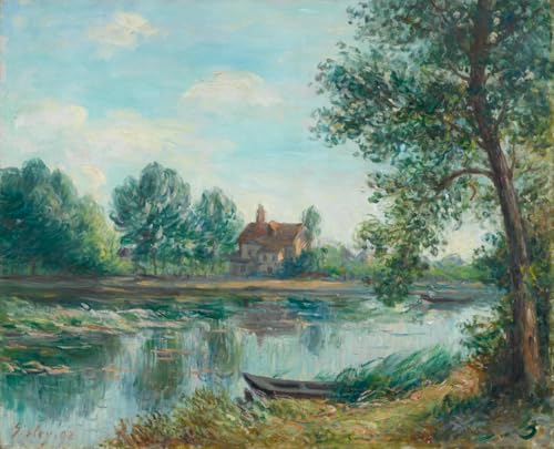 DTAUPREB Malen nach Zahlen für Erwachsene Alfred Sisley Ufer des Loing DIY Ölgemälde Kits Zeichnen auf Leinwand Kunstdekor Geschenke DTAUPREB Malen nach Zahlen für Erwachsene Alfred Sisley Ufer des Loing DIY Ölgemälde Kits Zeichnen auf Leinwand Kunstdekor Geschenke von DTAUPREB