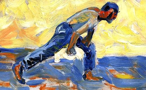 Malen nach Zahlen für Erwachsene DIY-Ölgemälde-Sets der schiefe Boules-Spieler Paul Signac Malen nach Zahlen Zeichnen auf Leinwand Kunst-Dekor Geschenke von DTAUPREB