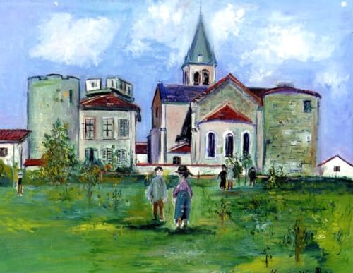 DTAUPREB Malen nach Zahlen für Erwachsene Kirche DIY-Ölgemälde-Kits Zeichnung auf Leinwand Kunst-Dekor-Geschenke von DTAUPREB