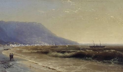 DTAUPREB Malen nach Zahlen für Erwachsene Meer DIY-Ölgemälde-Kits Zeichnung auf Leinwand Kunstdekor Geschenke Ivan Aivazovsky von DTAUPREB