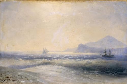 DTAUPREB Malen nach Zahlen für Erwachsene Meerblick DIY-Ölgemälde-Kits Zeichnung auf Leinwand Kunstdekor Geschenke Ivan Aivazovsky DTAUPREB Malen nach Zahlen für Erwachsene Meerblick DIY-Ölgemälde-Kits Zeichnung auf Leinwand Kunstdekor Geschenke Ivan Aivazovsky von DTAUPREB