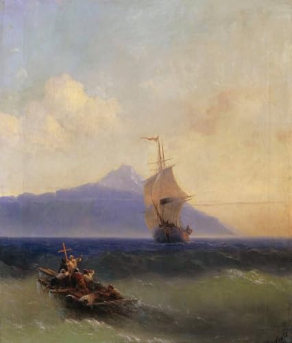DTAUPREB Malen nach Zahlen für Erwachsene und Kinder Abend am Meer DIY-Ölgemälde digitale Kits auf Leinwand Dekoration Ivan Aivazovsky DTAUPREB Malen nach Zahlen für Erwachsene und Kinder Abend am Meer DIY-Ölgemälde digitale Kits auf Leinwand Dekoration Ivan Aivazovsky von DTAUPREB