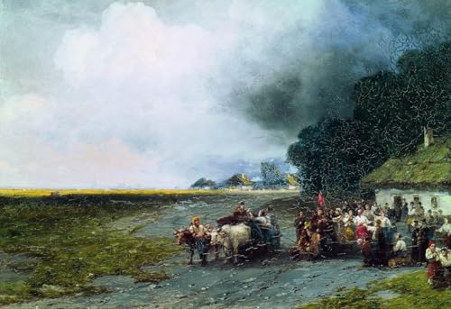 DTAUPREB Malen nach Zahlen für Erwachsene und Kinder Hochzeit DIY-Ölgemälde-Set Leinwand Geschenk Ivan Aivazovsky von DTAUPREB
