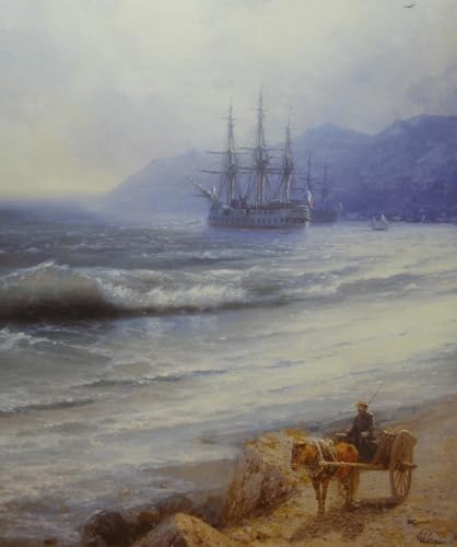 DTAUPREB Malen nach Zahlen für Erwachsene und Kinder Landschaft mit einem Segelboot DIY-Ölgemälde-Set Leinwandgeschenk Ivan Aivazovsky DTAUPREB Malen nach Zahlen für Erwachsene und Kinder Landschaft mit einem Segelboot DIY-Ölgemälde-Set Leinwandgeschenk Ivan Aivazovsky von DTAUPREB